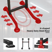 BestHFit Power Tower Pull Up Bar Dip Station Exercise Equipment for Home Gym Workout