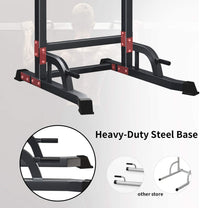 Wesfital Power Tower Dip Stands Pull-Up Bars Squat Rack for Fitness Home Gym