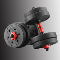 Wesfital Functional Round Dumbbells Adjustable Weight for Home Gym 22/33/66 LBS