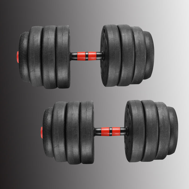 Wesfital Functional Round Dumbbells Adjustable Weight for Home Gym 22/33/66 LBS